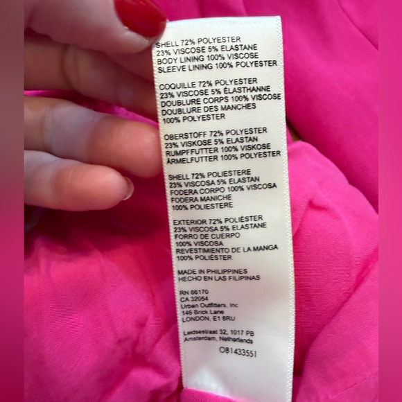 Maeve by Anthropologie Pink Oversized Double Breasted Blazer - Picture 7 of 7